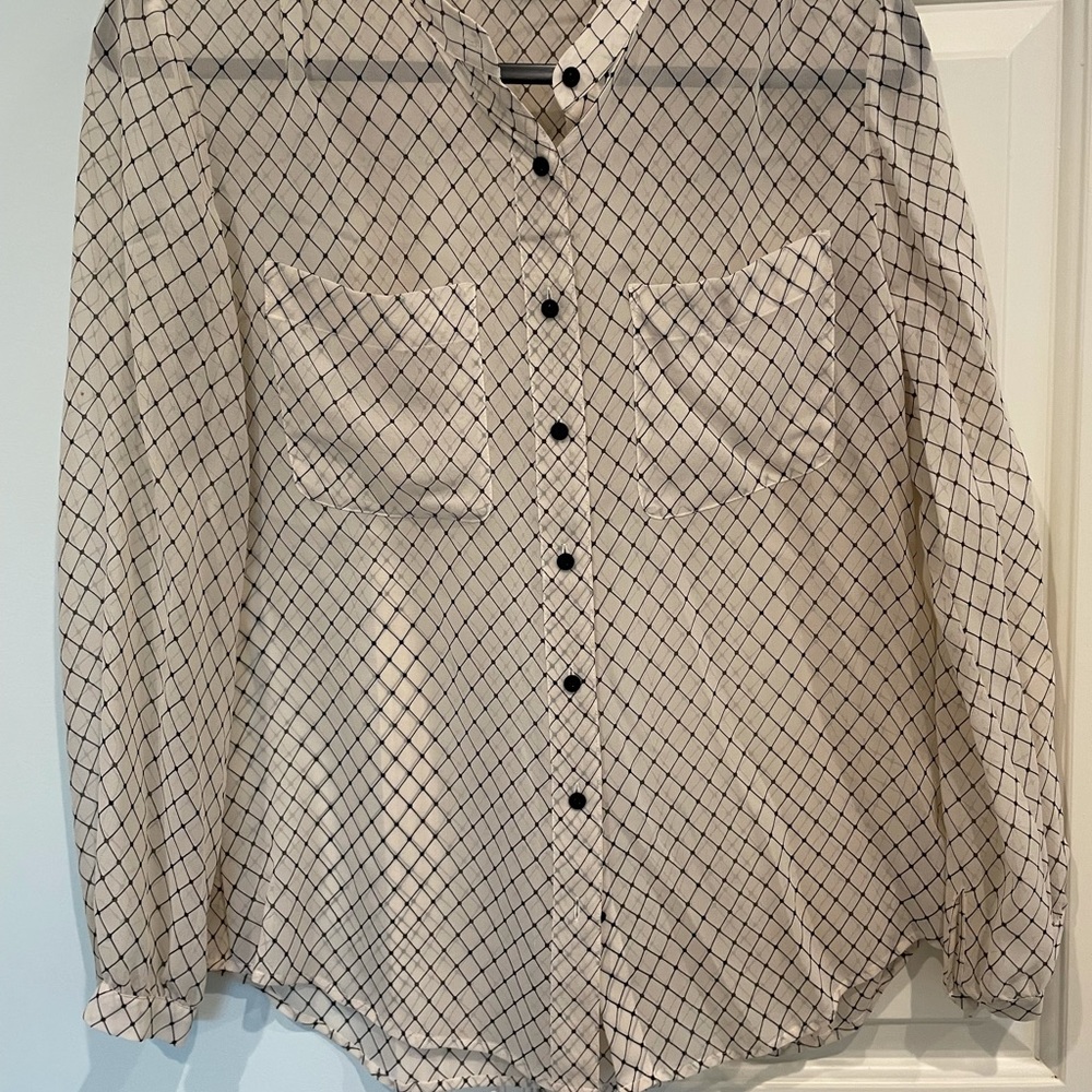 CM long sheer blouse. Long sleeves